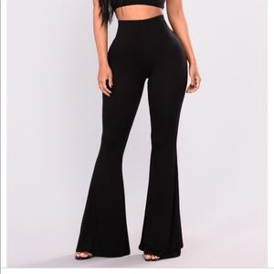 Black Flare stretchy bottoms
